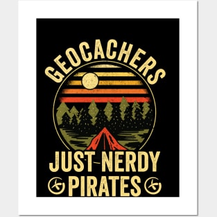 Geocacher Just Nerdy Pirates Geocaching Posters and Art